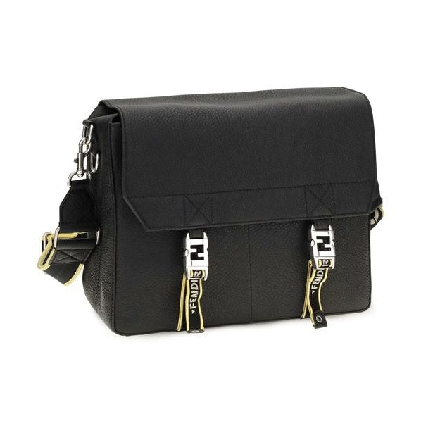 Black Calf Leather Bos Taurus Shoulder Bag