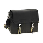 Black Calf Leather Bos Taurus Shoulder Bag