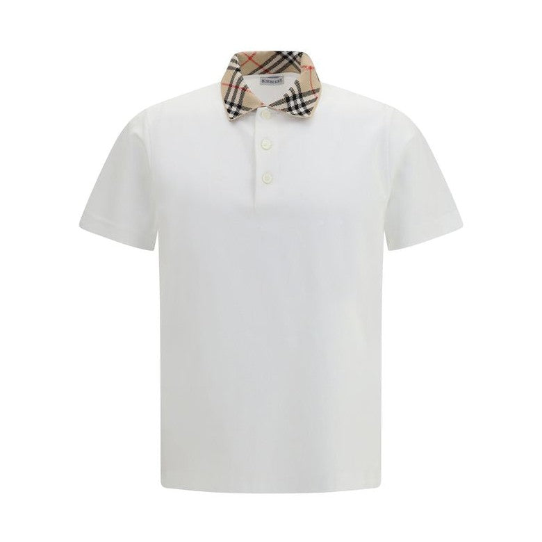 White Cotton Polo Shirt
