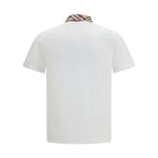 White Cotton Polo Shirt