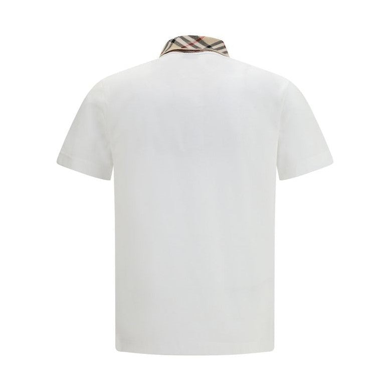 White Cotton Polo Shirt