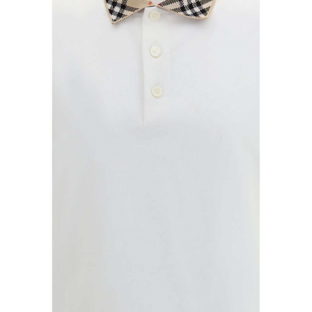 White Cotton Polo Shirt