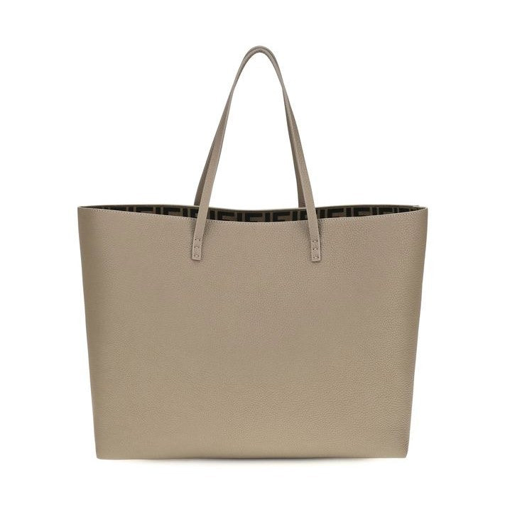 Beige Calf Leather Bos Taurus Shoulder Bag