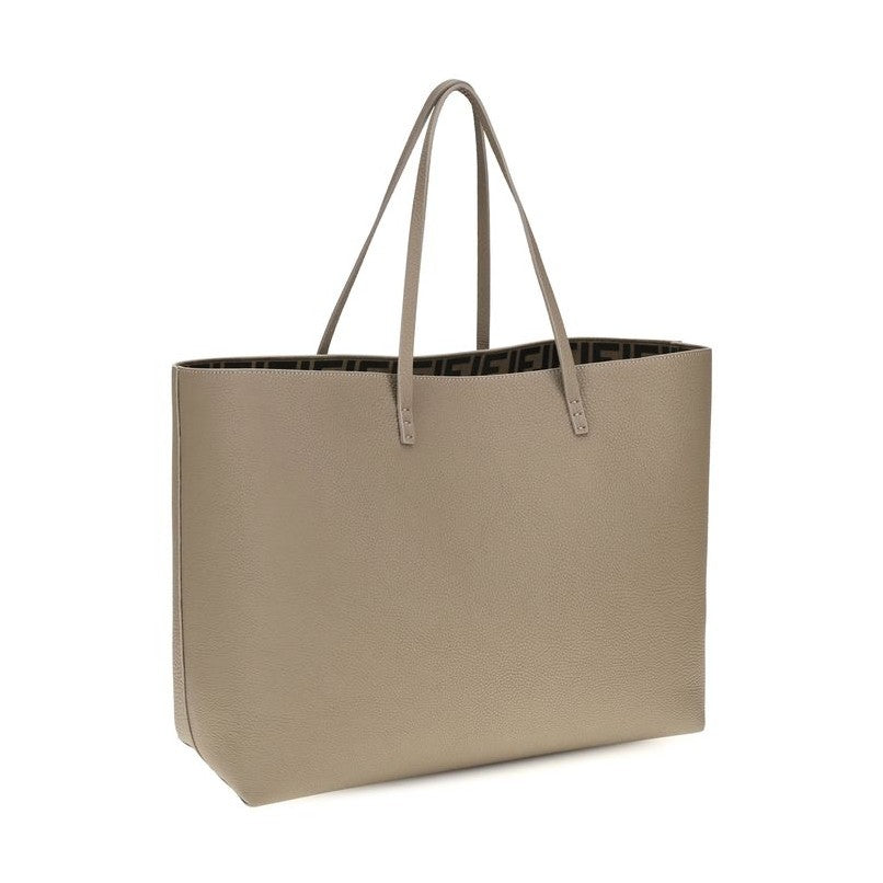 Beige Calf Leather Bos Taurus Shoulder Bag