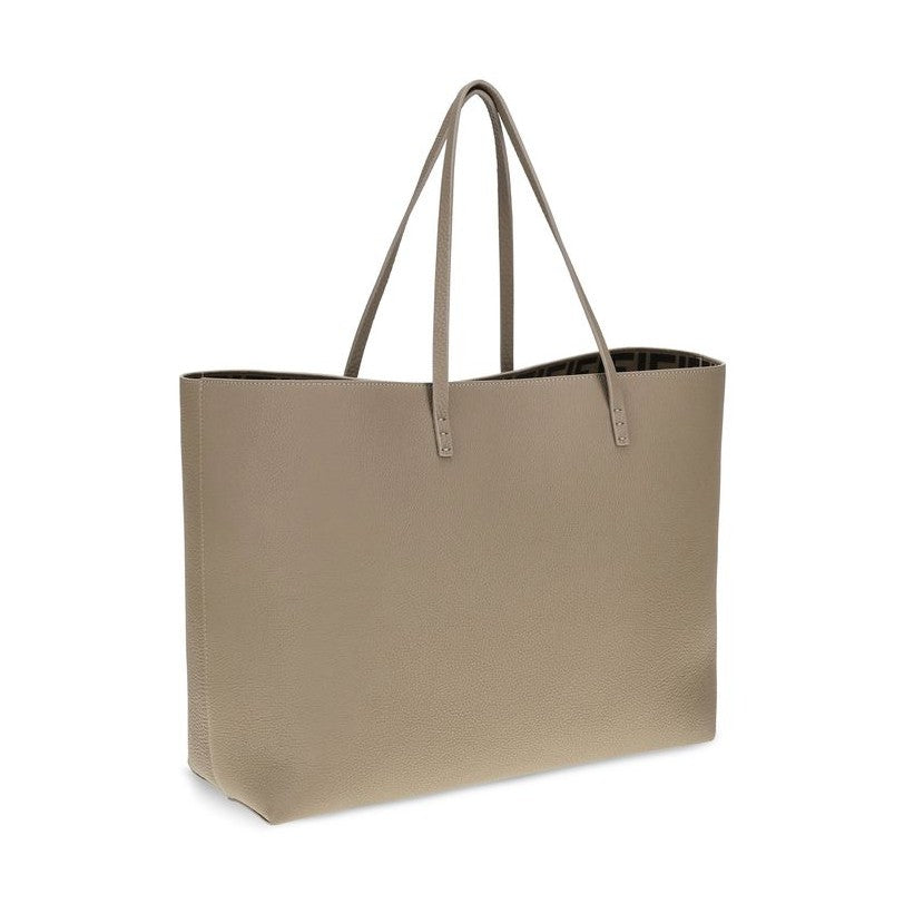 Beige Calf Leather Bos Taurus Shoulder Bag