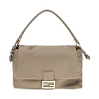 Beige Calf Leather Bos Taurus Shoulder Bag