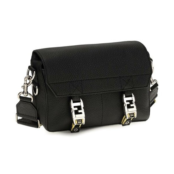 Black Calf Leather Bos Taurus Shoulder Bag