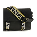 Black Calf Leather Bos Taurus Shoulder Bag