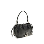 Black Calf Leather Bos Taurus Shoulder Bag