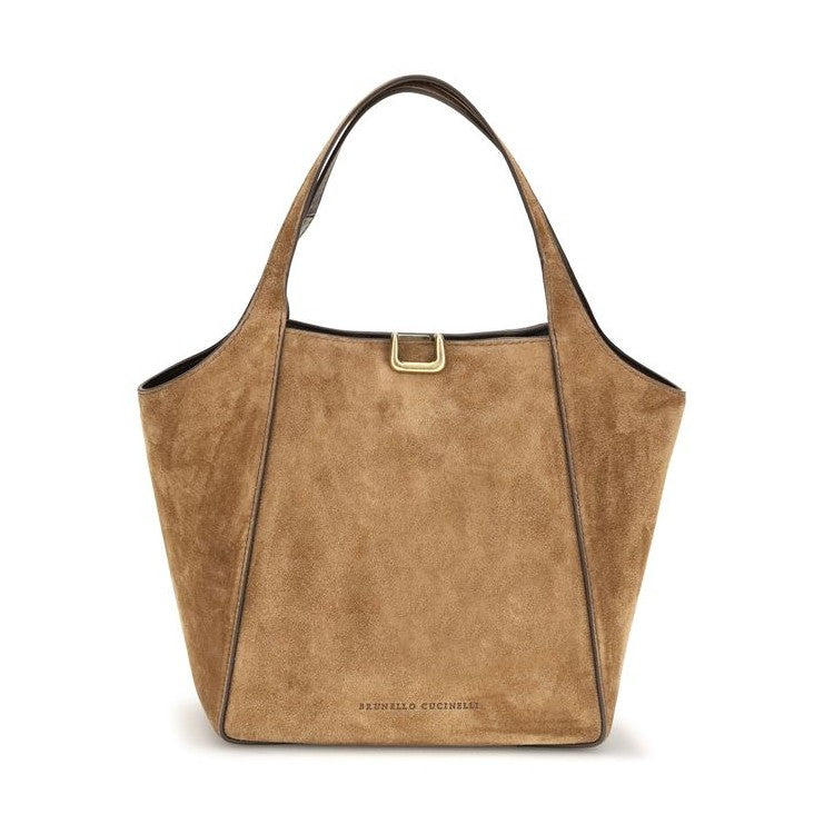 Beige Calf Leather Bos Taurus Backet Bag