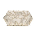 Beige Silk Clutch Bag