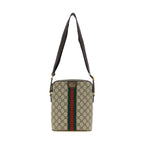 Beige Polyethylene Crossbody Bag
