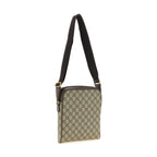 Beige Polyethylene Crossbody Bag