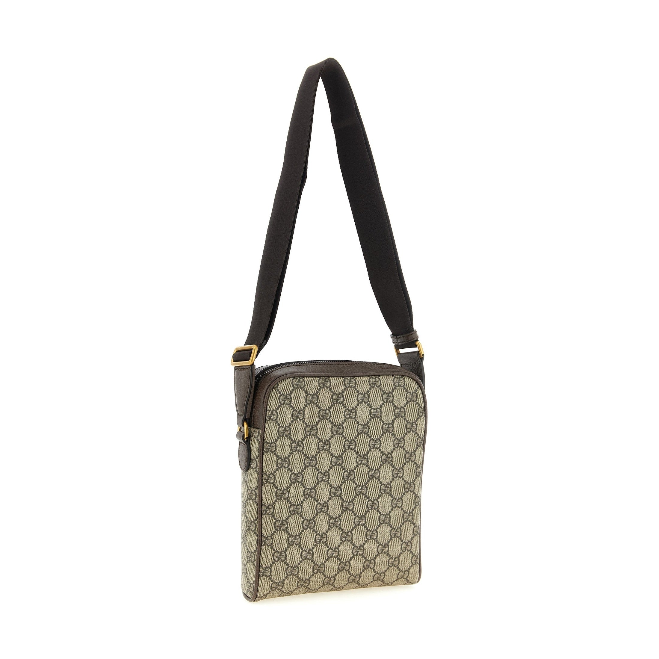 Beige Polyethylene Crossbody Bag