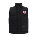 Black Recycled Polyester Sleeveless Jacket