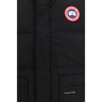 Black Recycled Polyester Sleeveless Jacket