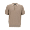 Beige Cotton Polo Shirt