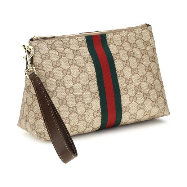 Beige Fabric Handbag