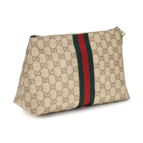 Beige Fabric Handbag