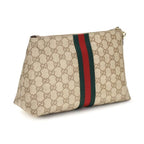 Beige Fabric Handbag