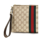 Beige Fabric Handbag