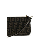 Brown Polyester Shoulder Bag