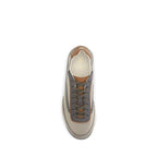 Beige Suede Leather Sneakers