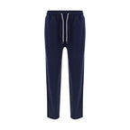 Blue Cotton Joggers (Workout Pants)