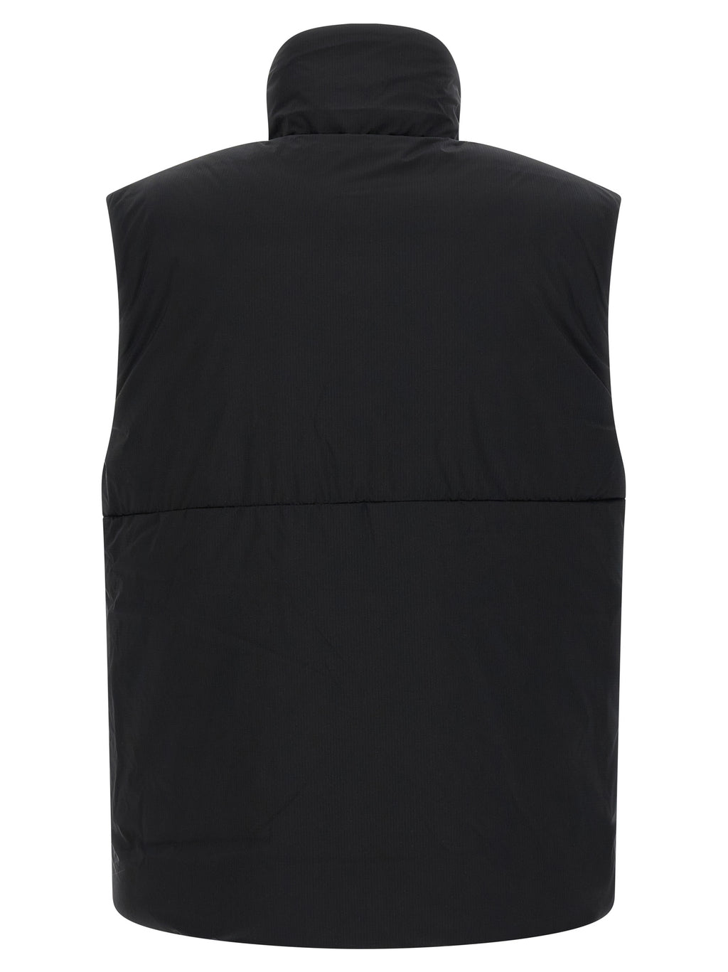 Black Polyamide Sleeveless Jacket