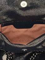Blue Polyester Handbag