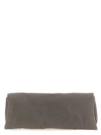 Gray Calfskin Clutch Bag
