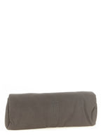 Gray Calfskin Clutch Bag