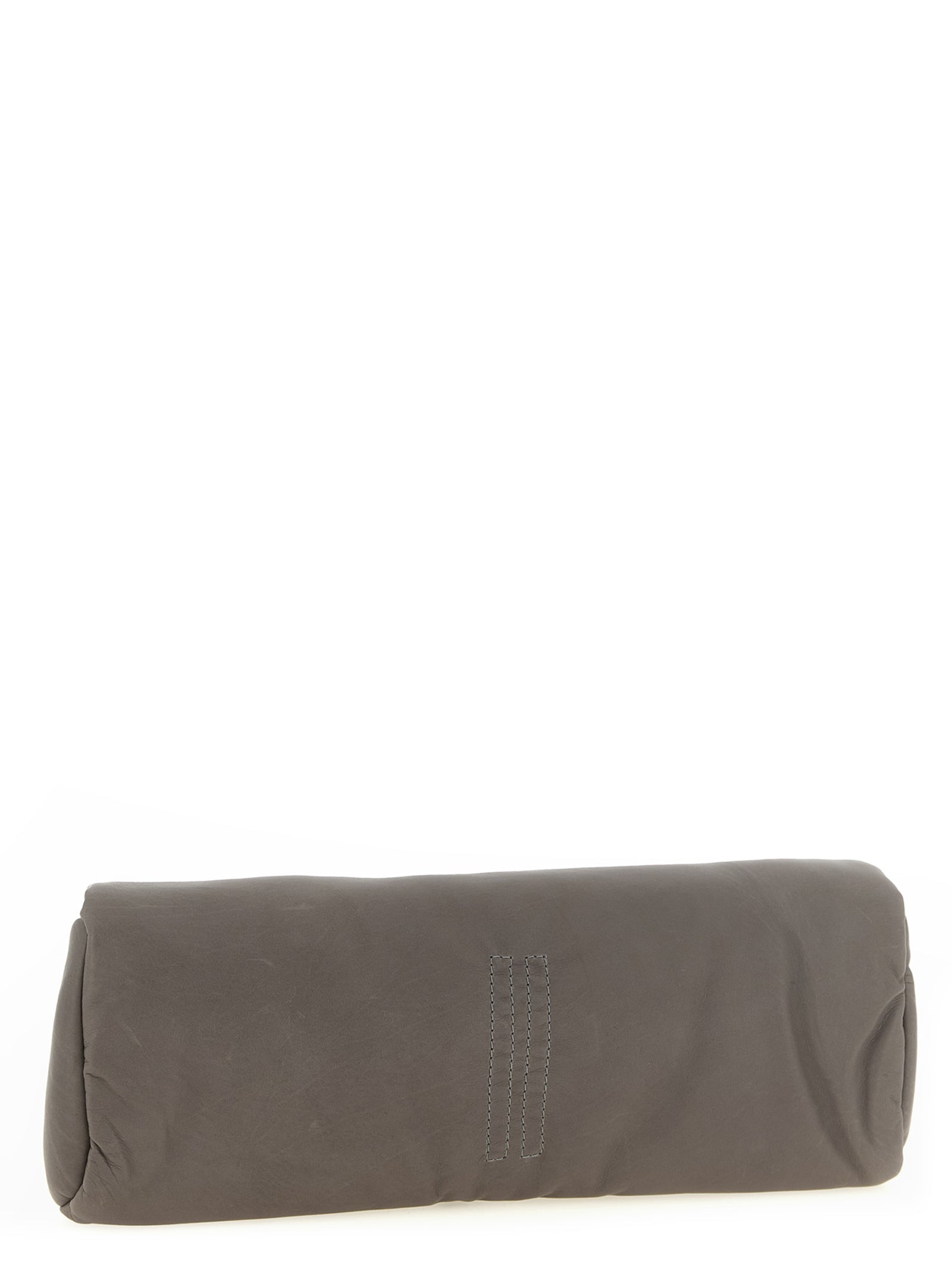 Gray Calfskin Clutch Bag