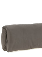 Gray Calfskin Clutch Bag