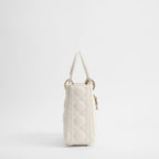 White Lamb Leather Handbag