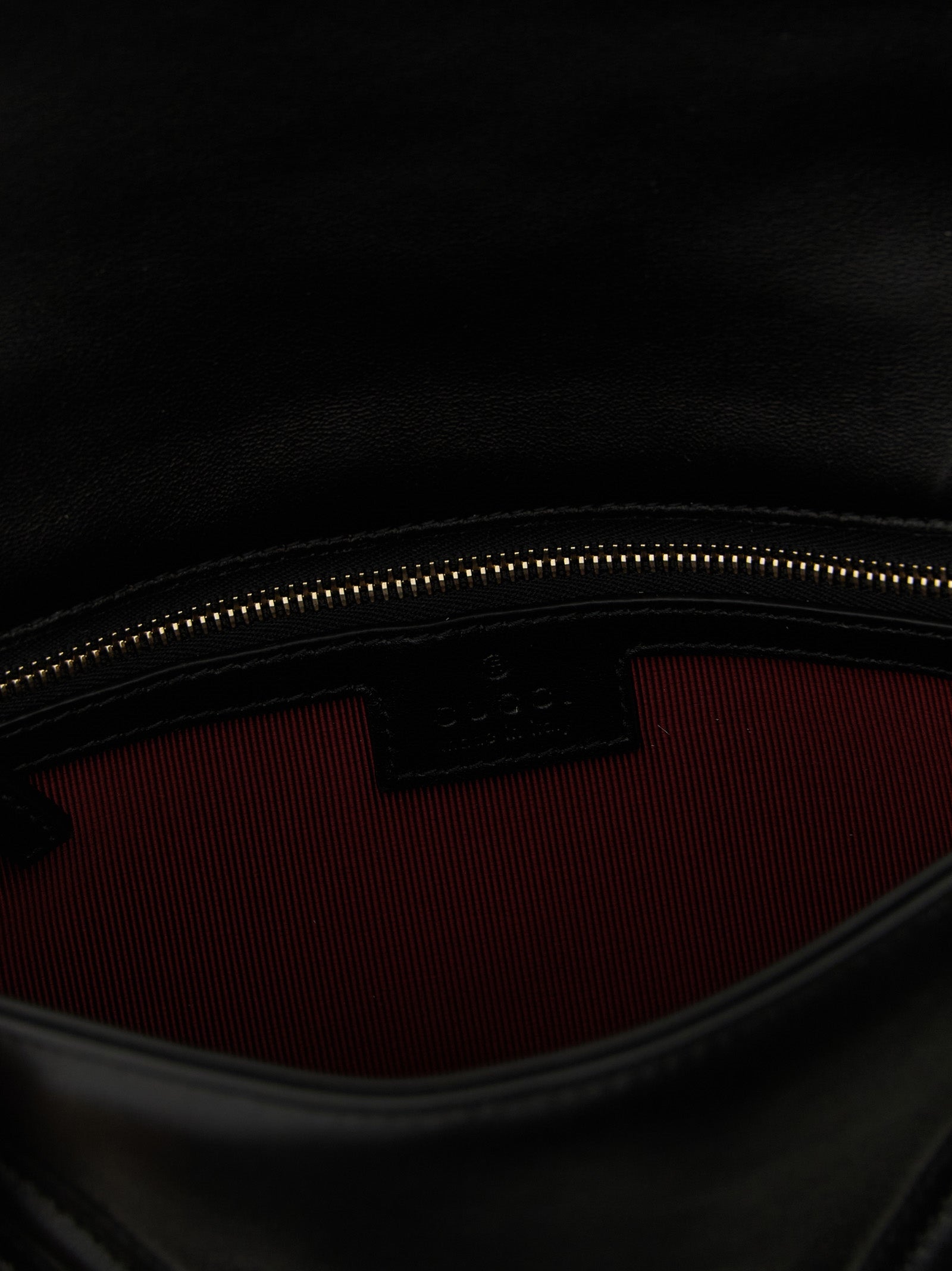 Black Lamb Leather Shoulder Bag