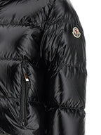 Black Polyamide Full-Length Jacket