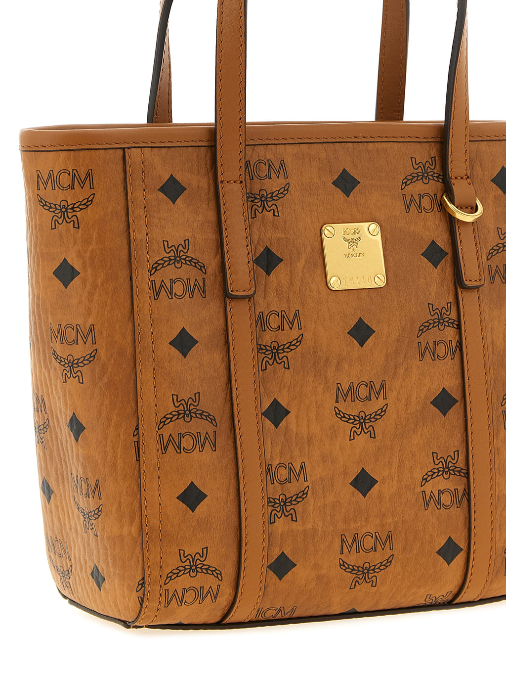 Brown Polyethylene Tote Bag
