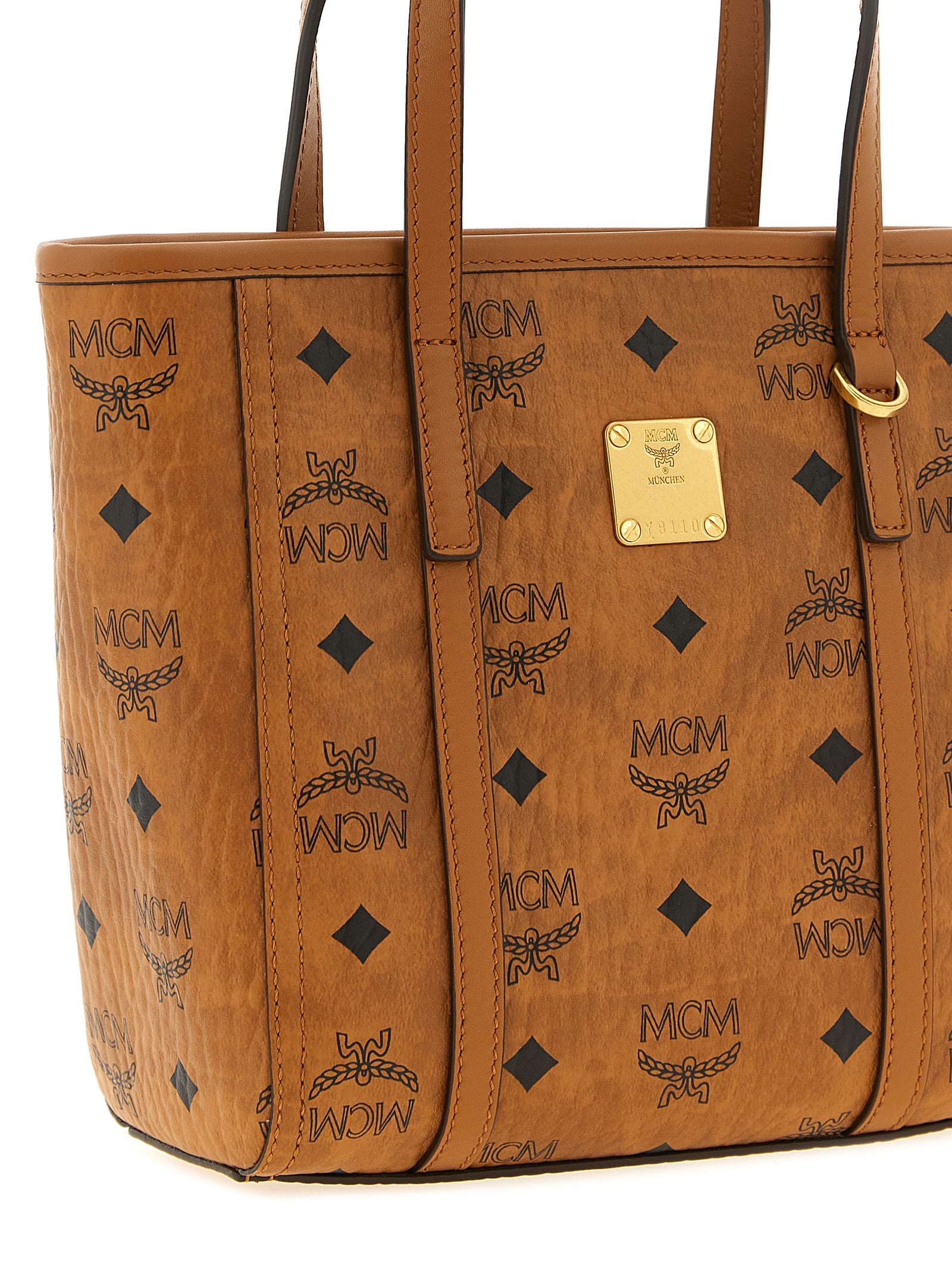 Brown Polyethylene Tote Bag