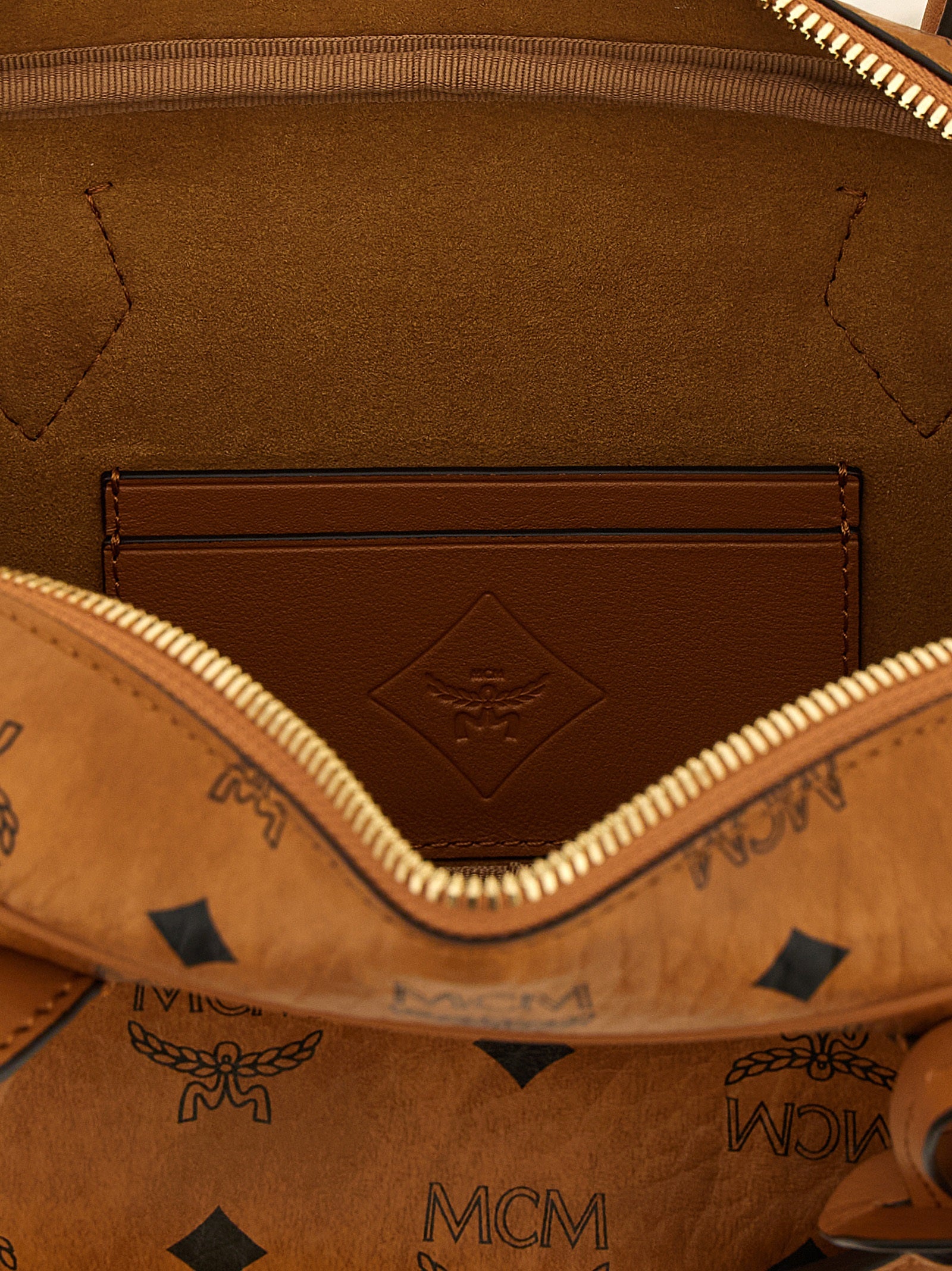 Brown Polyethylene Shoulder Bag