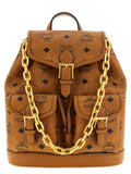 Brown Polyethylene Backpack