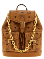 Brown Polyethylene Backpack