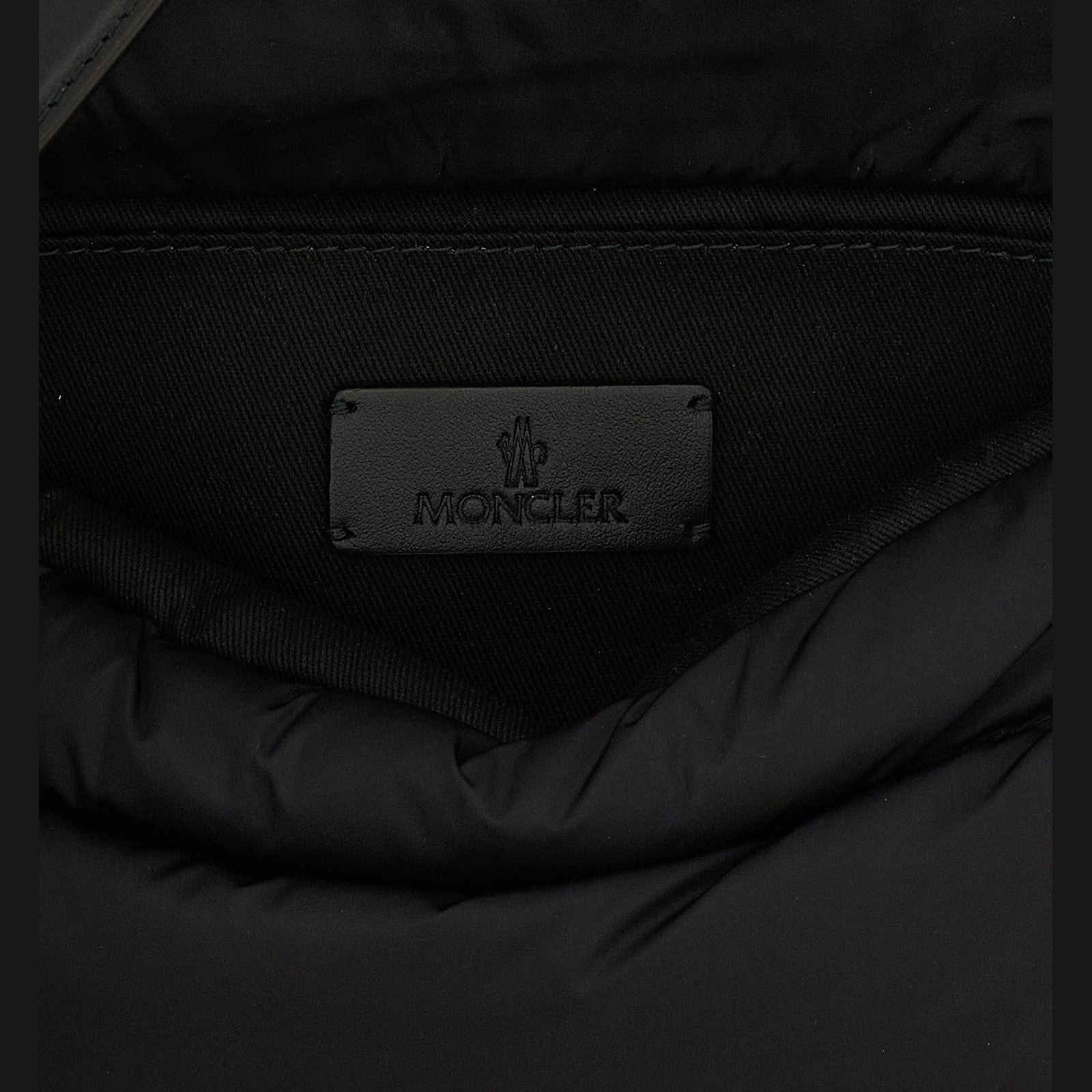 Black Polyamide Shoulder Bag