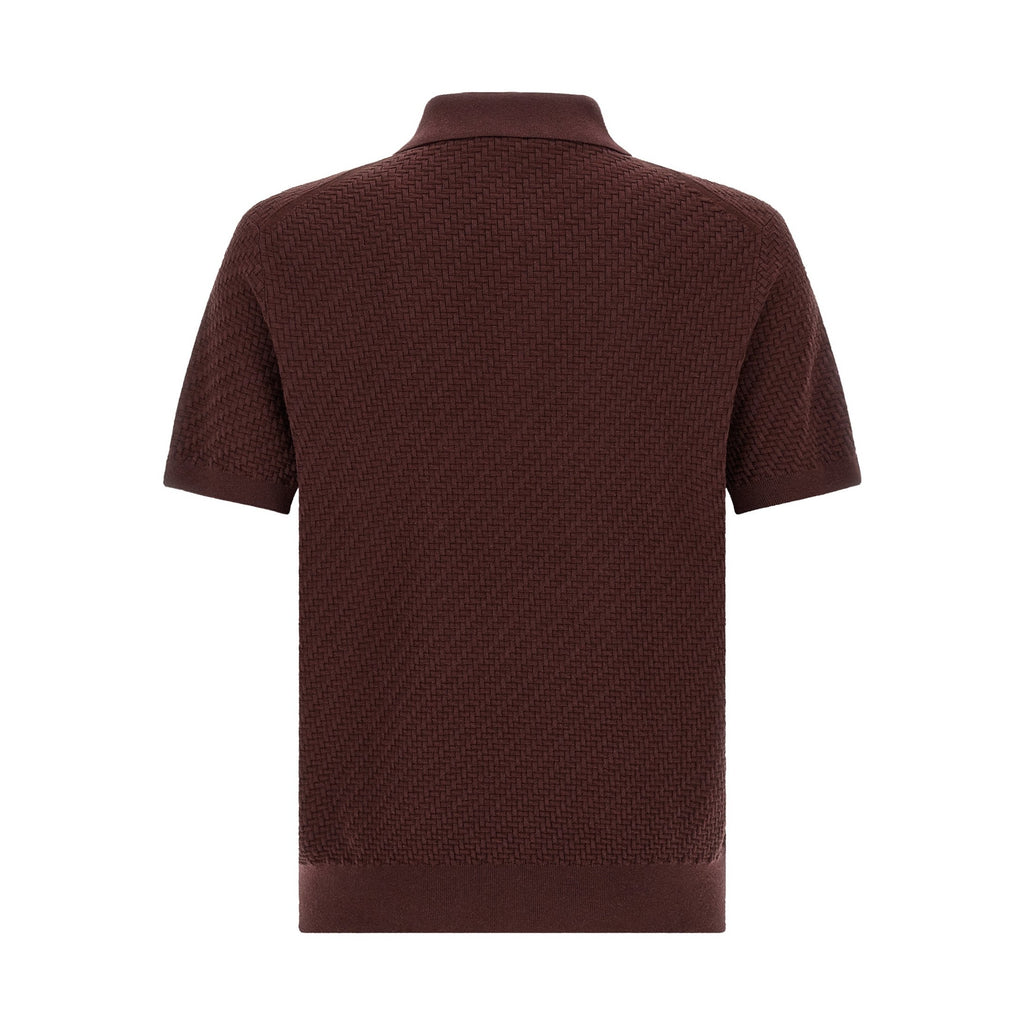 Purple Cotton Polo Shirt
