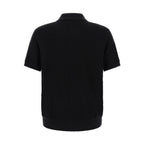 Black Cotton Polo Shirt