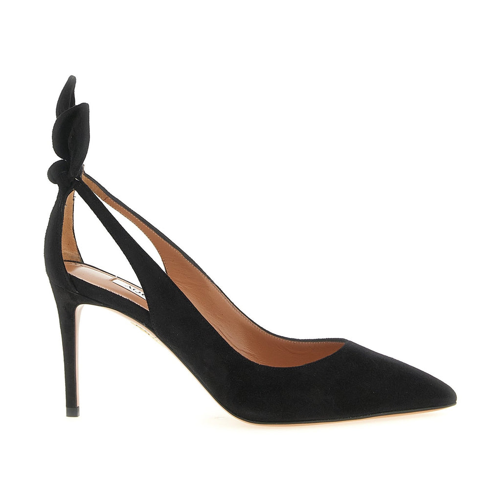 Black Calfskin High Heel Pumps