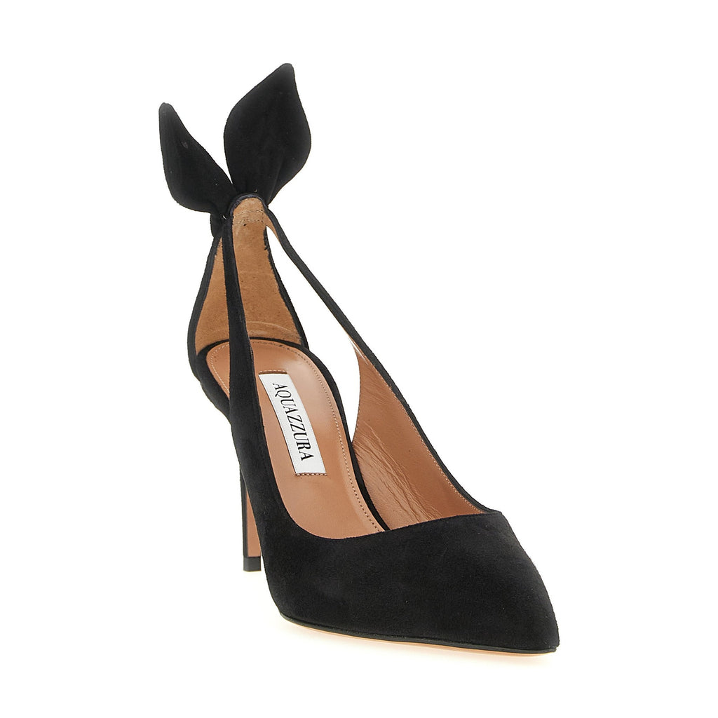 Black Calfskin High Heel Pumps