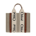 Brown Linen Handbag