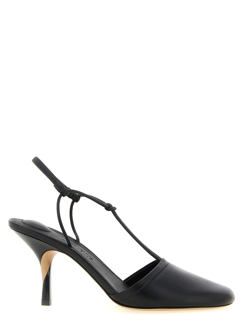 Black Lamb Leather High Heel Pumps