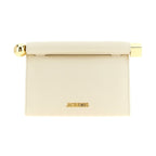 White Lamb Leather Clutch Bag